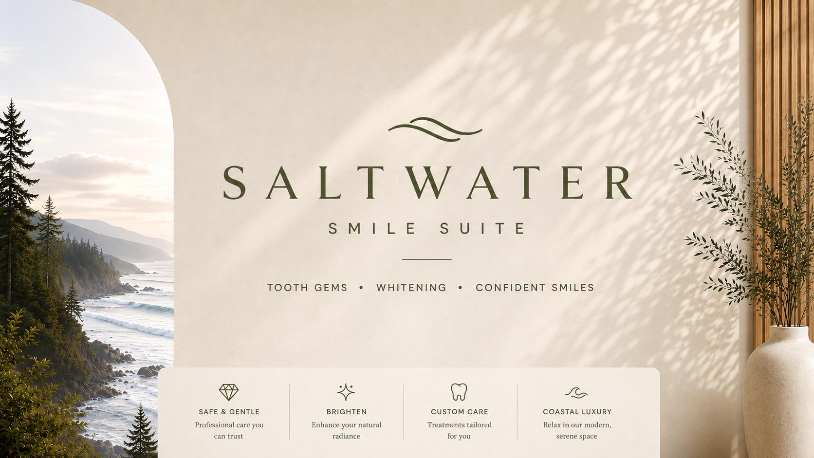 Saltwater Smile Suite — Tooth Gems, Whitening, Confident Smiles